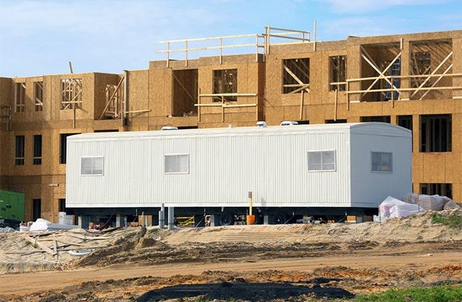 temporary office rentals at a construction site in Artesia CA